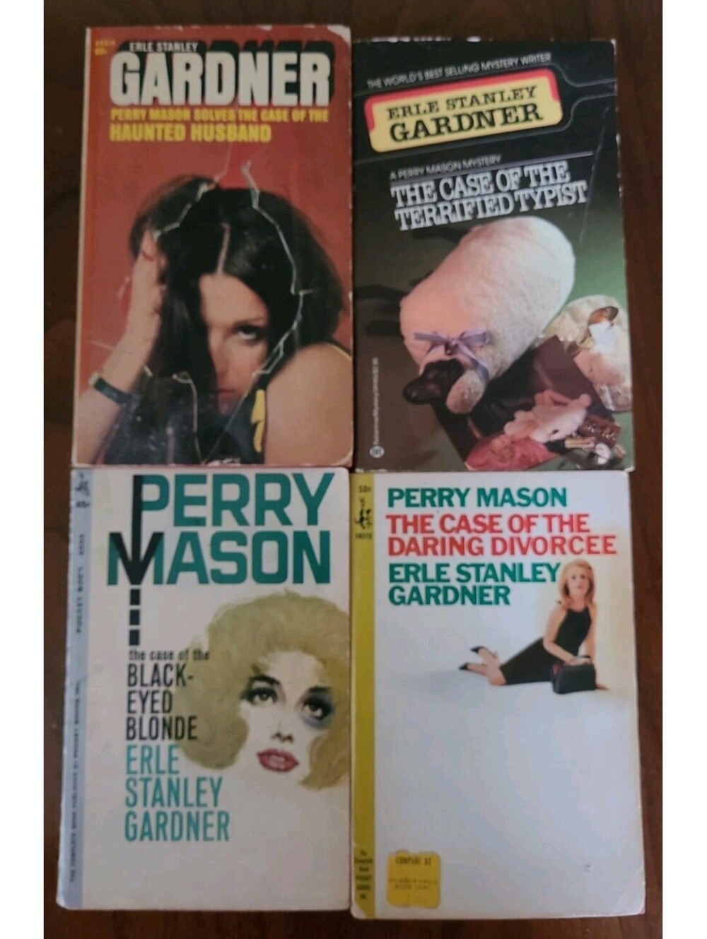 Lot of 4 Perry Mason Mystery paperback Book by Erle Stanley Gardner Vintage